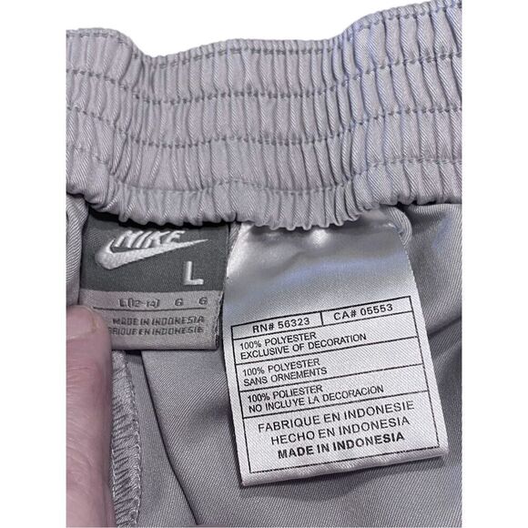 Nike Light Grey Blue Swoosh Panel Detail Training Workout Casual Track Pants Sz - Picture 5 of 5